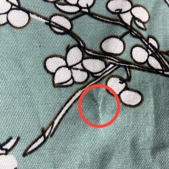 Dress Womens Medium Mint Floral Peony Fit & Flare Retro 50s Cotton Stretch OWIN - Picture 8 of 11